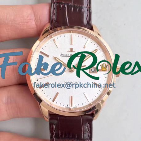 Replica Jaeger-LeCoultre Geophysic True Second 8012520 N Rose Gold White Dial Swiss Calibre 770