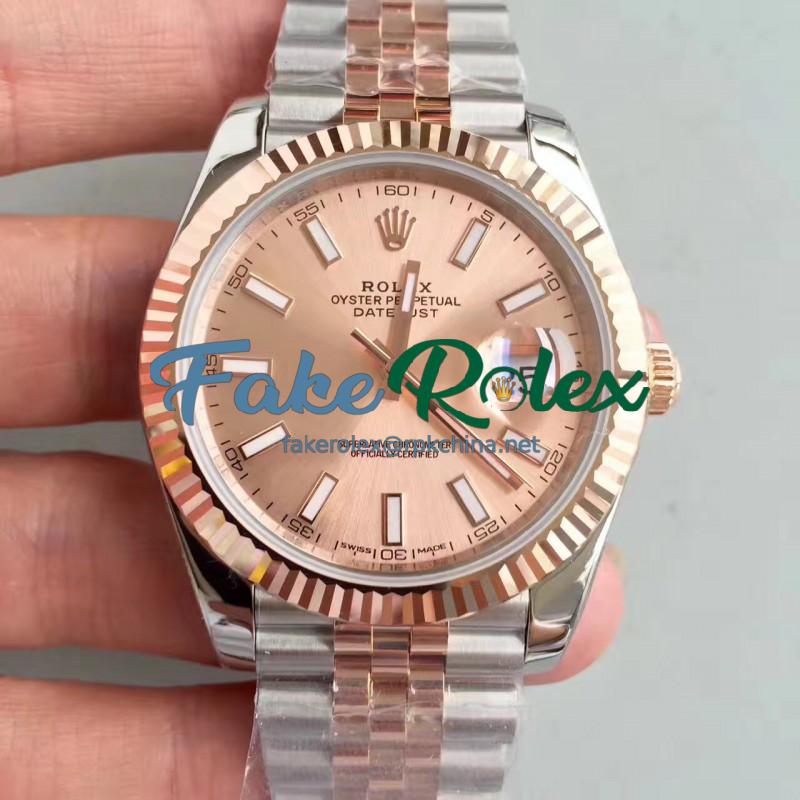 Replica Rolex Datejust II 116333 41MM N Stainless Steel & Rose Gold Rose Gold Dial Swiss 3235