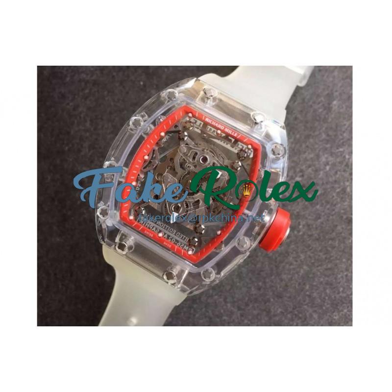 Replica Richard Mille RM056-02 Shappire Red & Skeleton Dial M9015