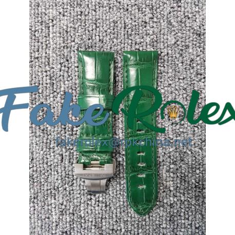 Replica Panerai Green Leather Strap 24MM
