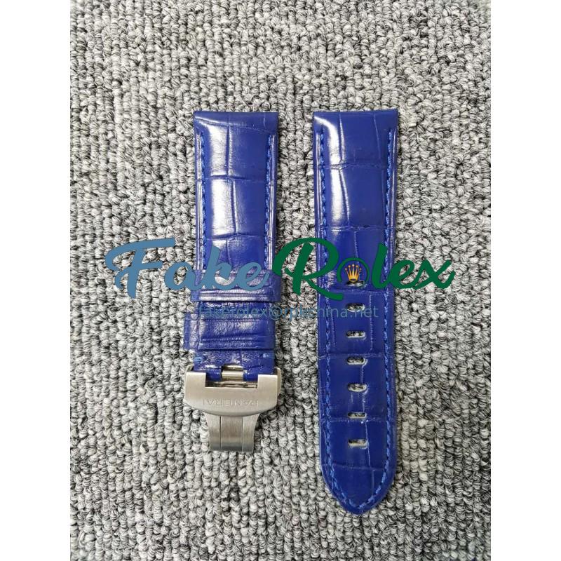 Replica Panerai Blue Leather Strap 24MM