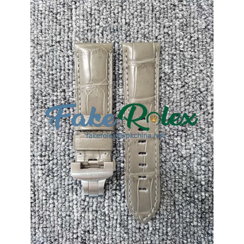 Replica Panerai Grey Leather Strap 24MM