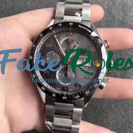 Replica Tag Heuer Carrera Calibre 1887 Day-Date 43MM HBB V6 Stainless Steel Anthracite Dial Swiss Calibre 1887