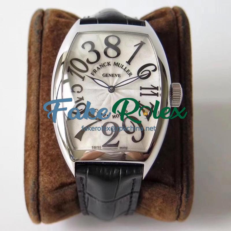 Replica Franck Muller Crazy Hours FM 8880 AB Stainless Steel Silver Dial Swiss 2824-2