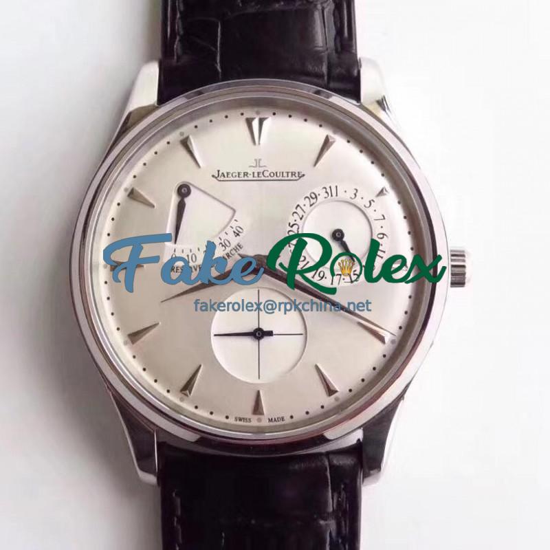 Replica Jaeger-LeCoultre Master Ultra Thin Reserve De Marche 1378420 SW Stainless Steel Silver Dial Swiss Caliber 938A/1