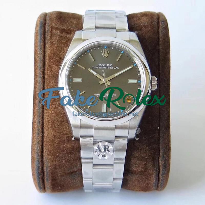Replica Rolex Oyster Perpetual 39 114300 AR Stainless Steel 904L Anthracite Dial Swiss 3132