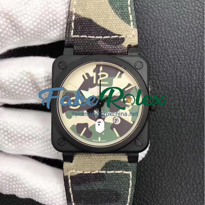 Replica Bell & Ross BR 03-92 PVD Bape Noob V3 PVD Camouflage Apes Dial M9015