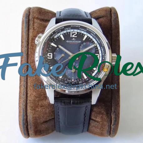 Replica Jaeger-LeCoultre Polaris Geographic WT 904847J N Stainless Steel Blue Dial Swiss Caliber 936A/1