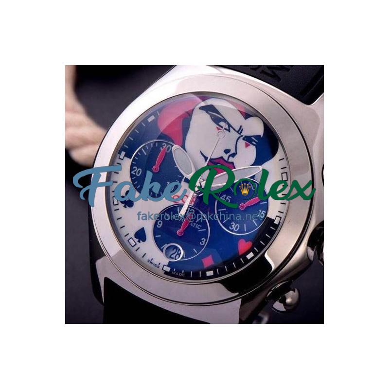 Replica Corum Bubble Chronograph Joker Stainless Steel Joker Dial Swiss 7750