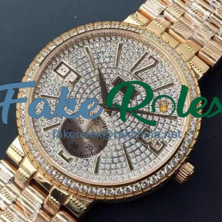 Replica Piaget Dancer Rose Gold & Diamonds Rose Gold Bracelet Diamonds Dial Swiss 2824