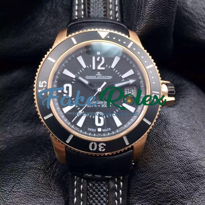 Replica Jaeger-LeCoultre Master Compressor Navy Seals Q2018670 Limited Edition N Rose Gold Black Dial Swiss 2836-2